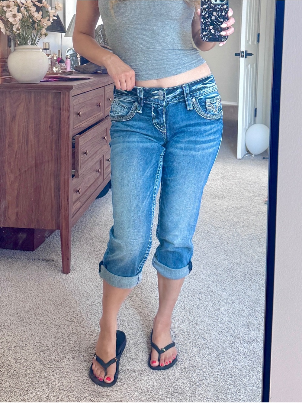 Capri jeans